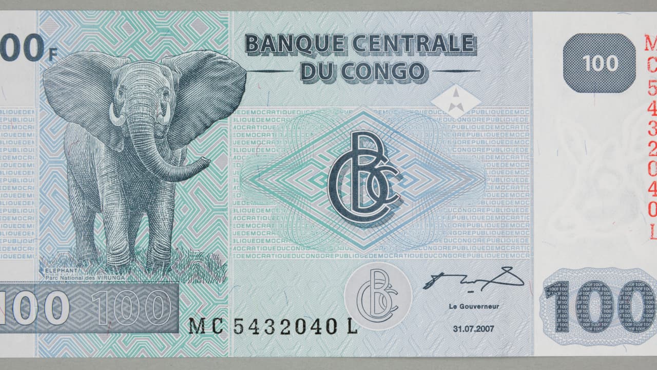 Billet de 100 francs congolais