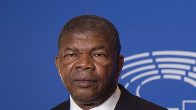 Le president angolais Joao Lourenco lors d'une rencontre officielle.