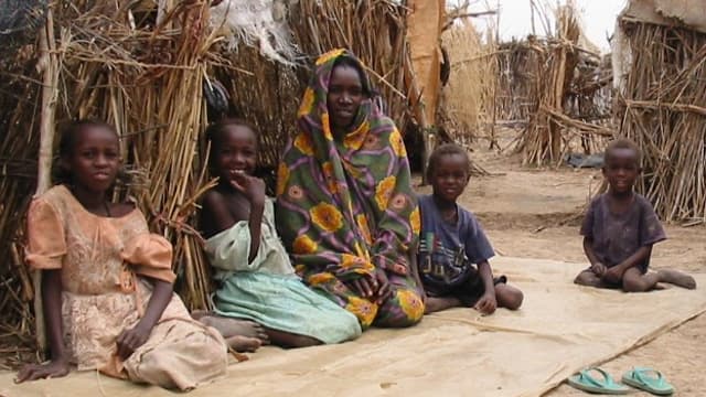 Enfants déplacés au Darfour, Soudan