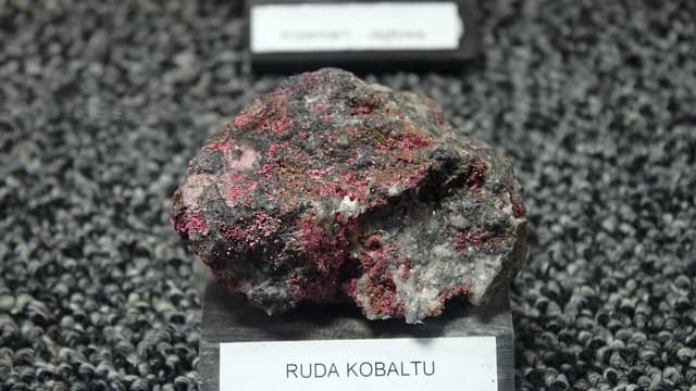 Échantillon de minerai de cobalt