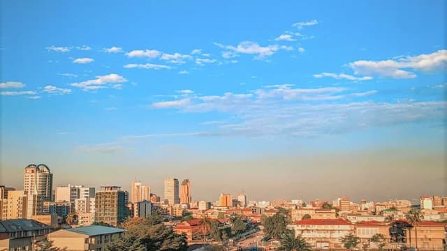 Vue du quartier de la Gombe à Kinshasa
