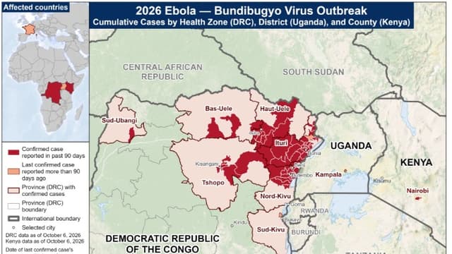 Kenya : quatre nouveaux cas d'Ebola confirmés, sept au total