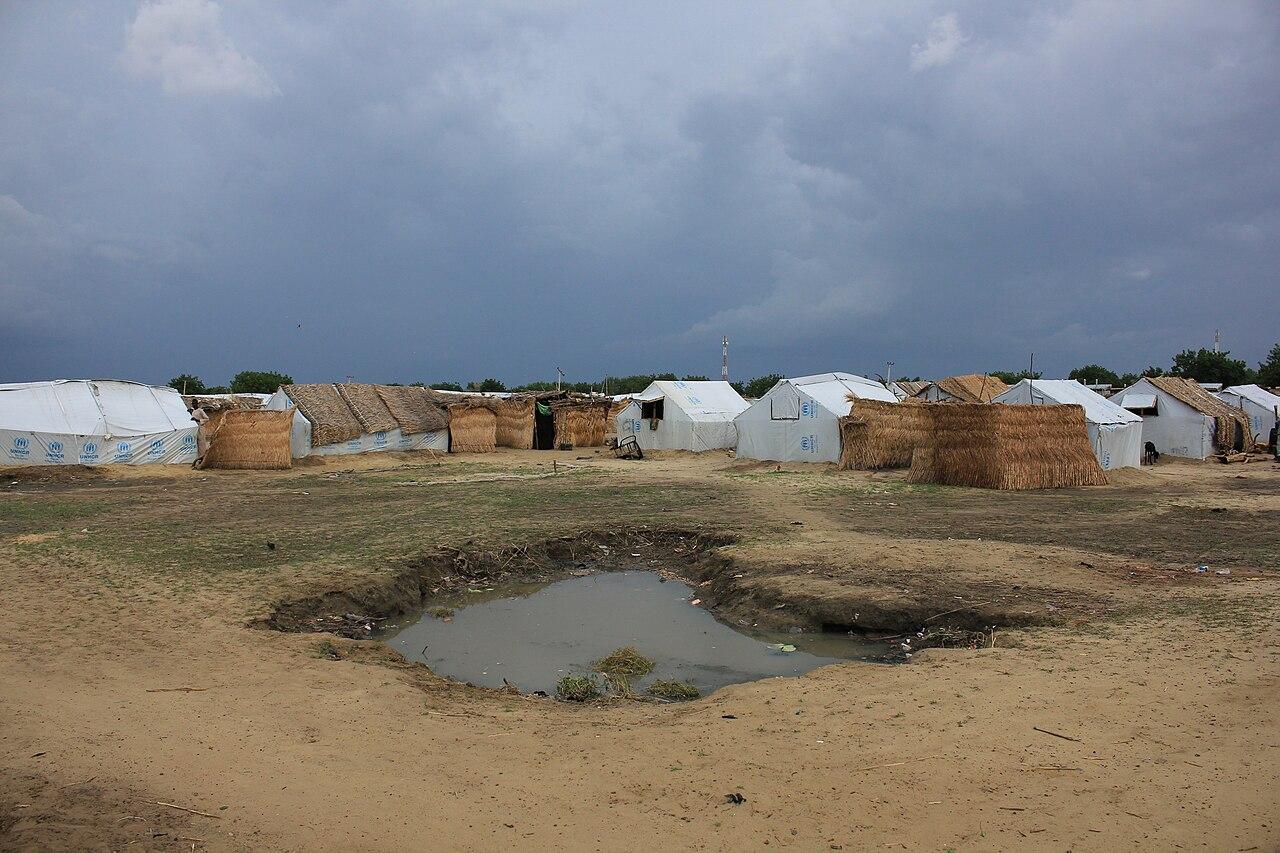 Camp de déplacés à Maiduguri, État de Borno, Nigeria